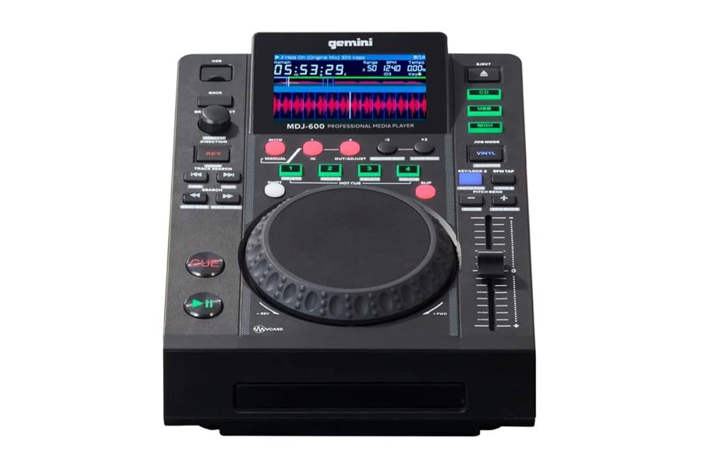 GEMINI MDJ-600 プロフェッショナルメディアプレーヤー MDJ 600 Media players mdj - Vendita online Attrezzatura per
